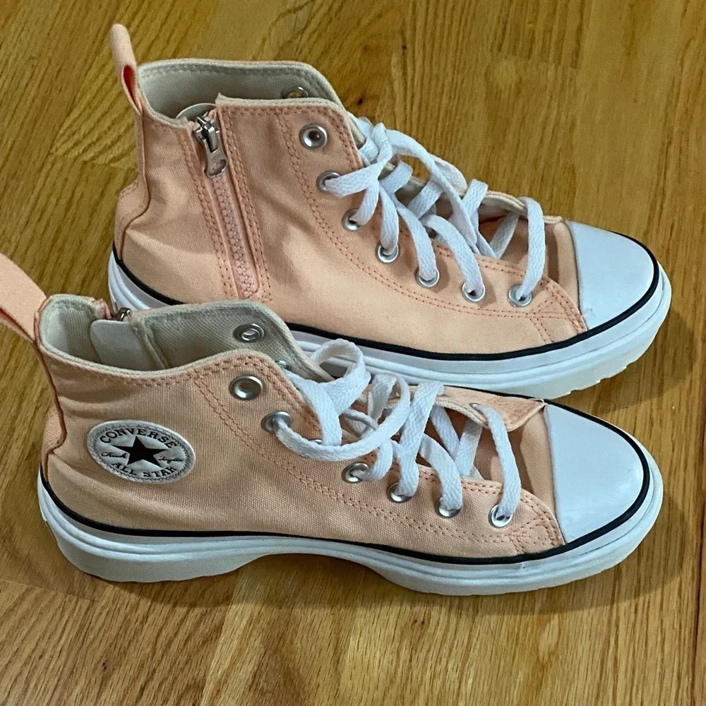 Converse Kids High-Top Sneakers - Light Pink